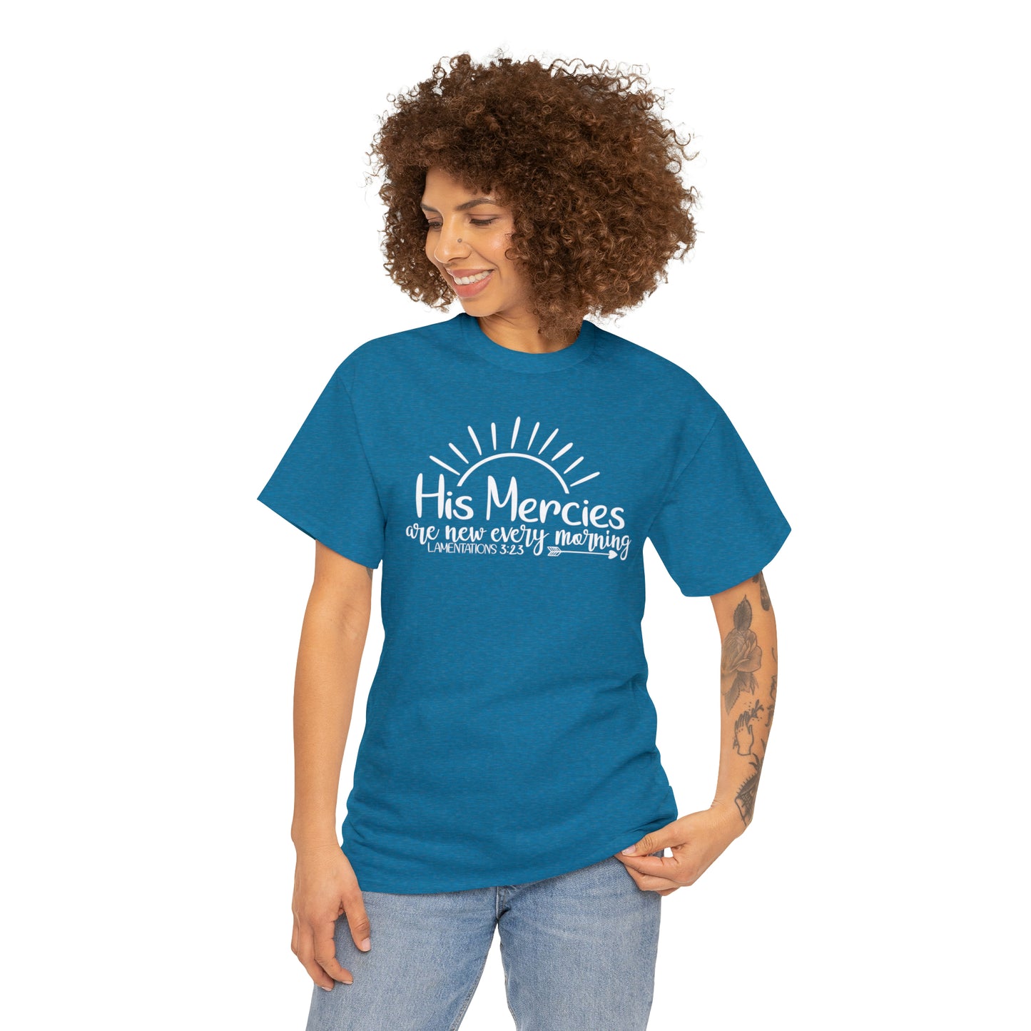 HIS MERCIES ARE NEW EVERY MORNING - DRK TEE