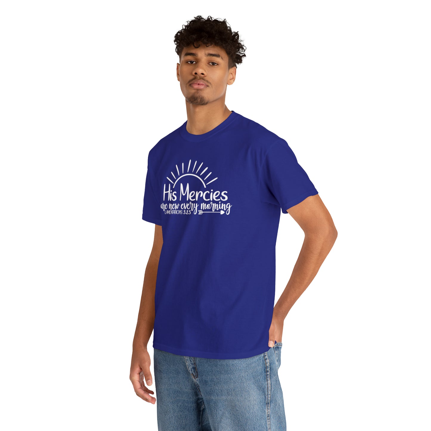 HIS MERCIES ARE NEW EVERY MORNING - DRK TEE