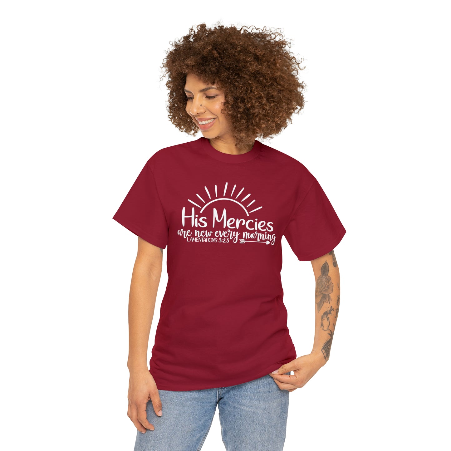 HIS MERCIES ARE NEW EVERY MORNING - DRK TEE