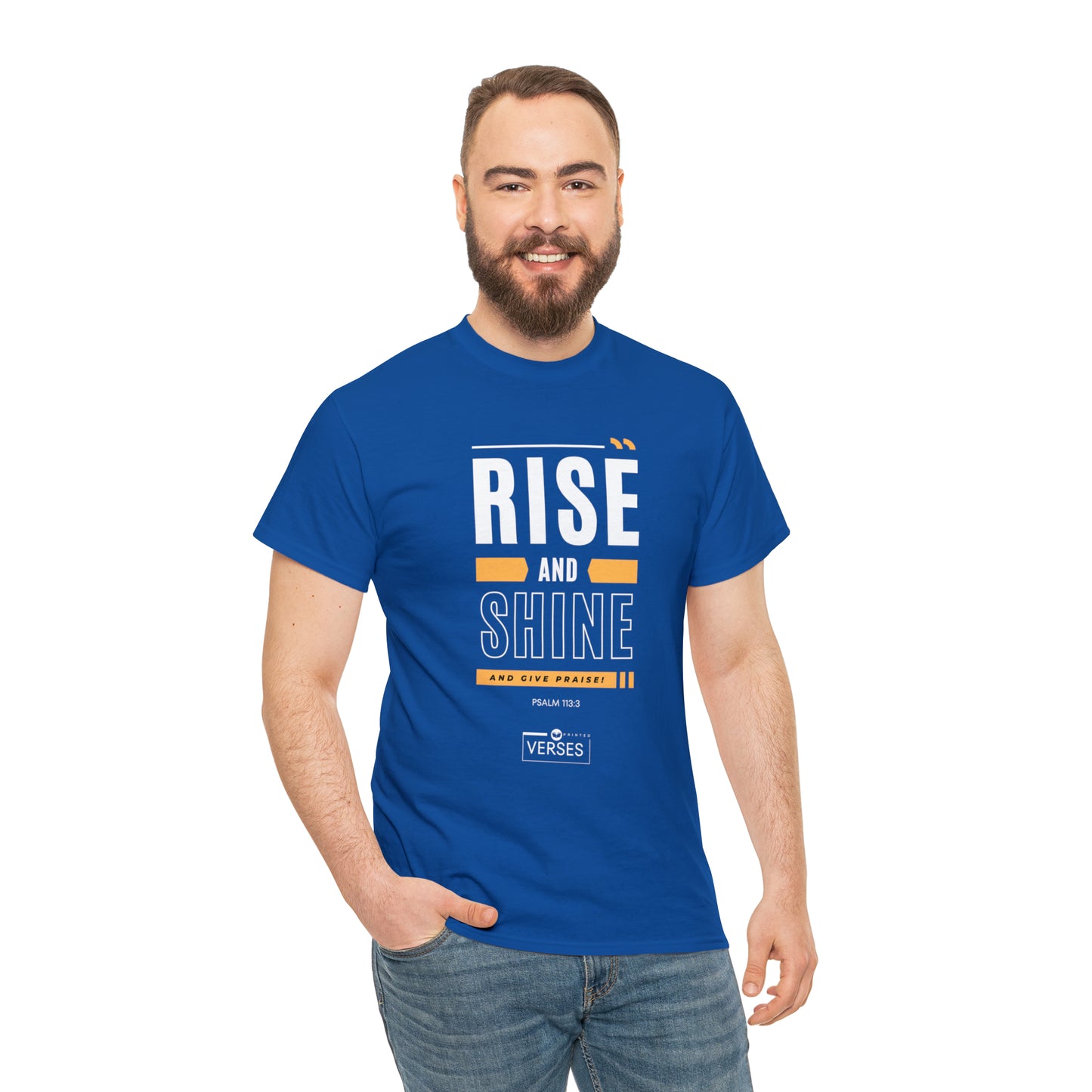 RISE AND SHINE AND GIVE PRAISE - DRK TEE