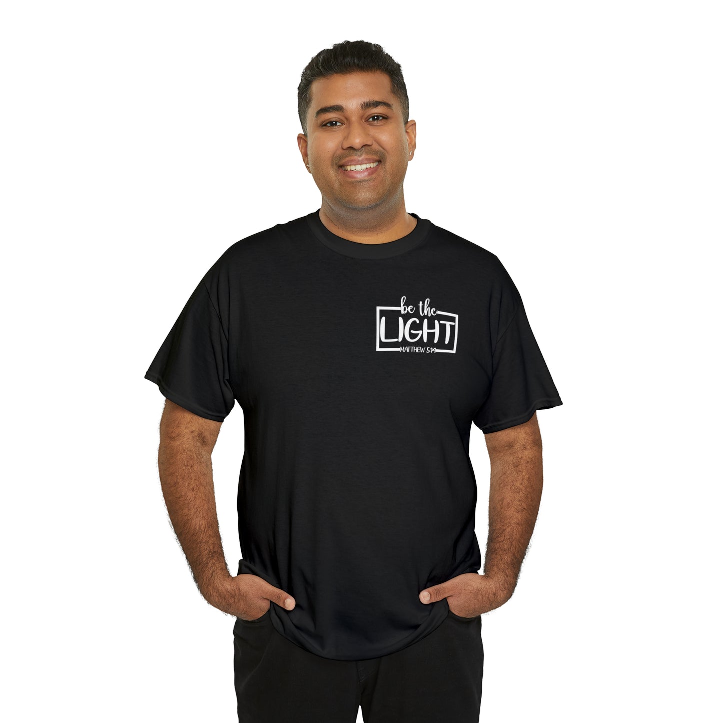 BE THE LIGHT BADGE - DRK TEE