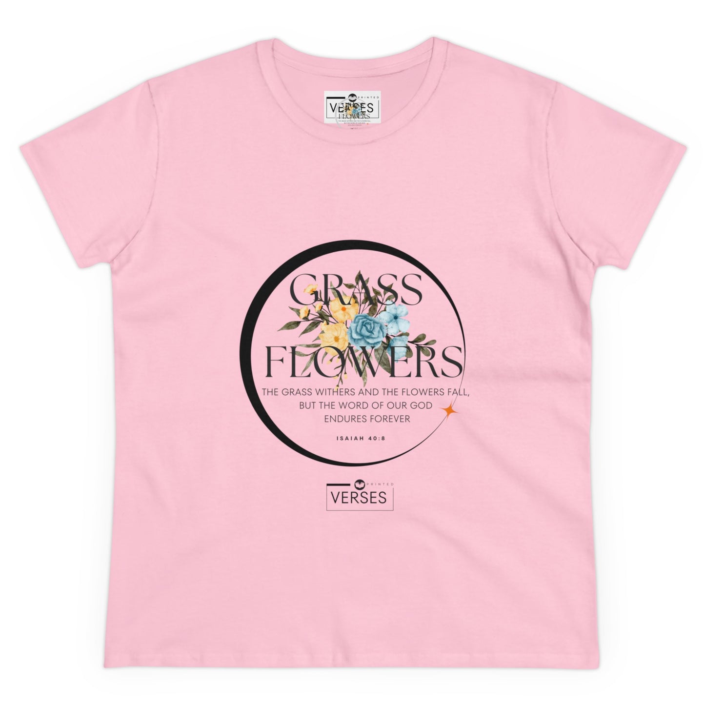 GRASS AND FLOWERS - LADIES COTTON TEE