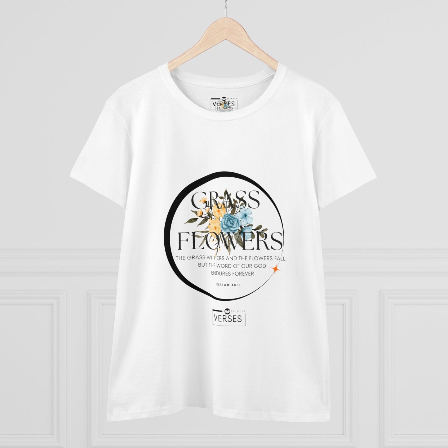 GRASS AND FLOWERS - LADIES COTTON TEE