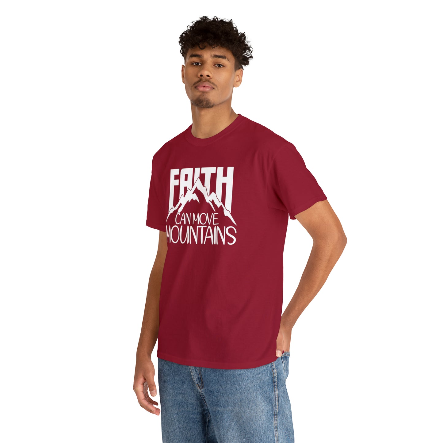 FAITH CAN MOVE MOUNTAINS - DRK TEE