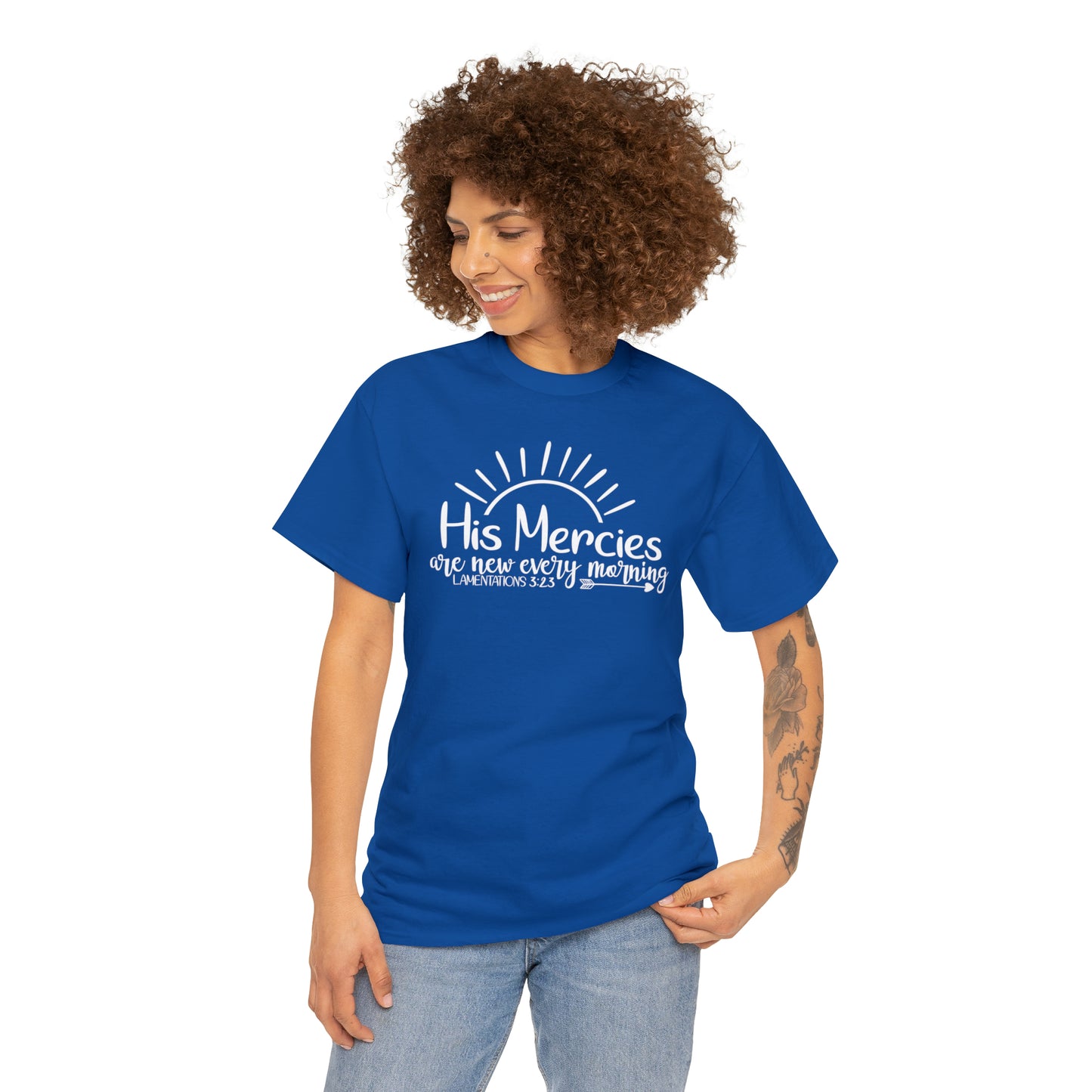 HIS MERCIES ARE NEW EVERY MORNING - DRK TEE