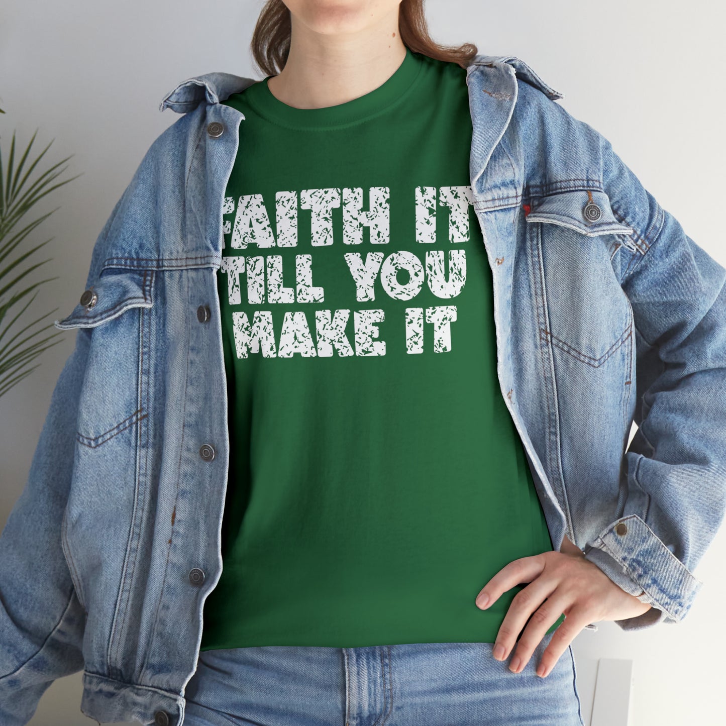 FAITH IT TILL YOU MAKE IT - DRK TEE
