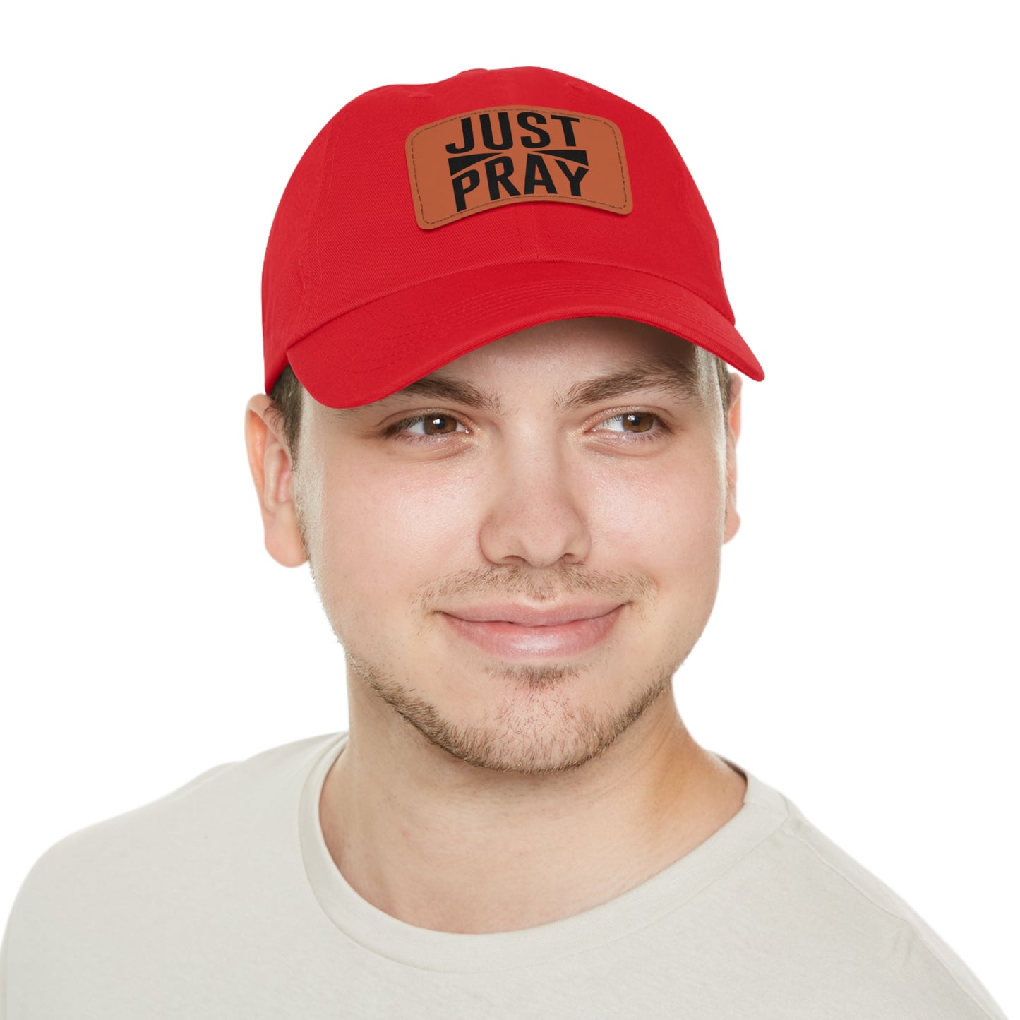 JUST PRAY - LEATHER PATCH CAP