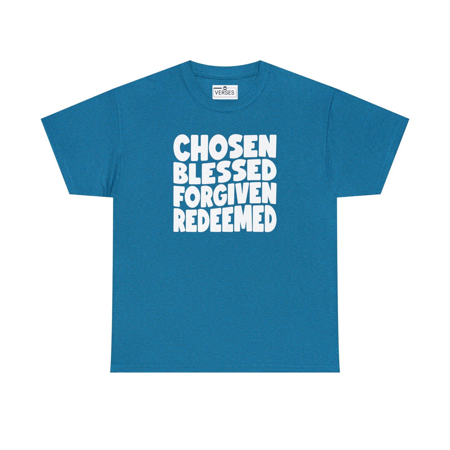 CHOSEN BLESSED FORGIVEN REDEEMED - DRK TEE