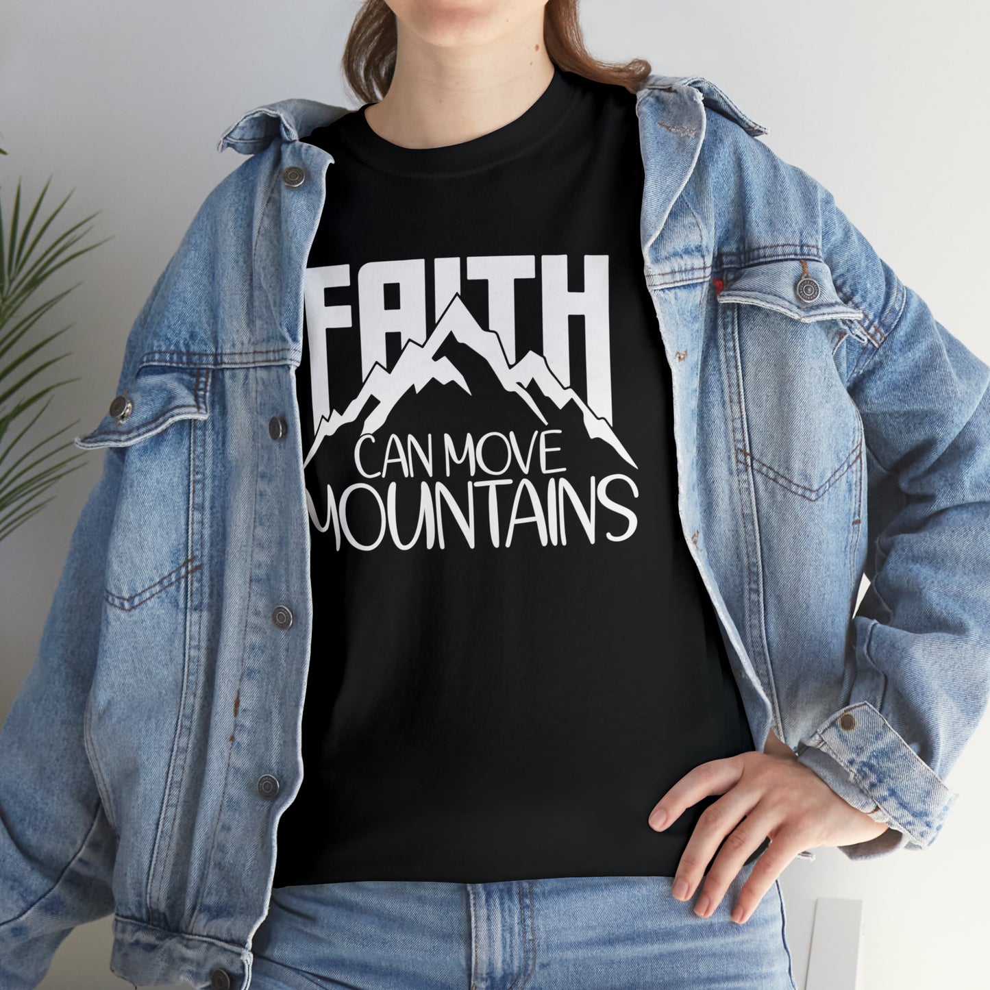 FAITH CAN MOVE MOUNTAINS - DRK TEE