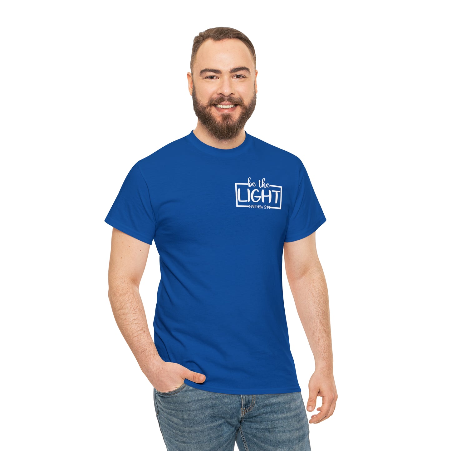 BE THE LIGHT BADGE - DRK TEE