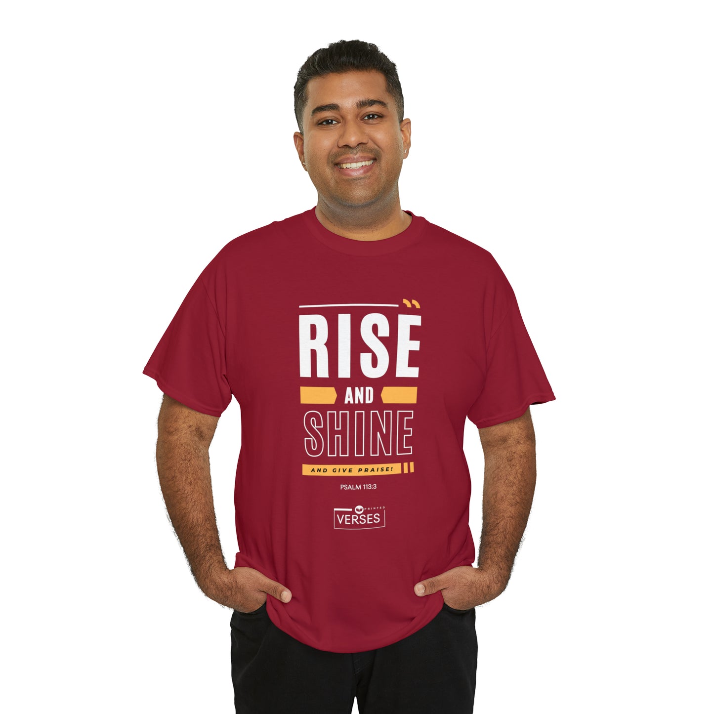 RISE AND SHINE AND GIVE PRAISE - DRK TEE