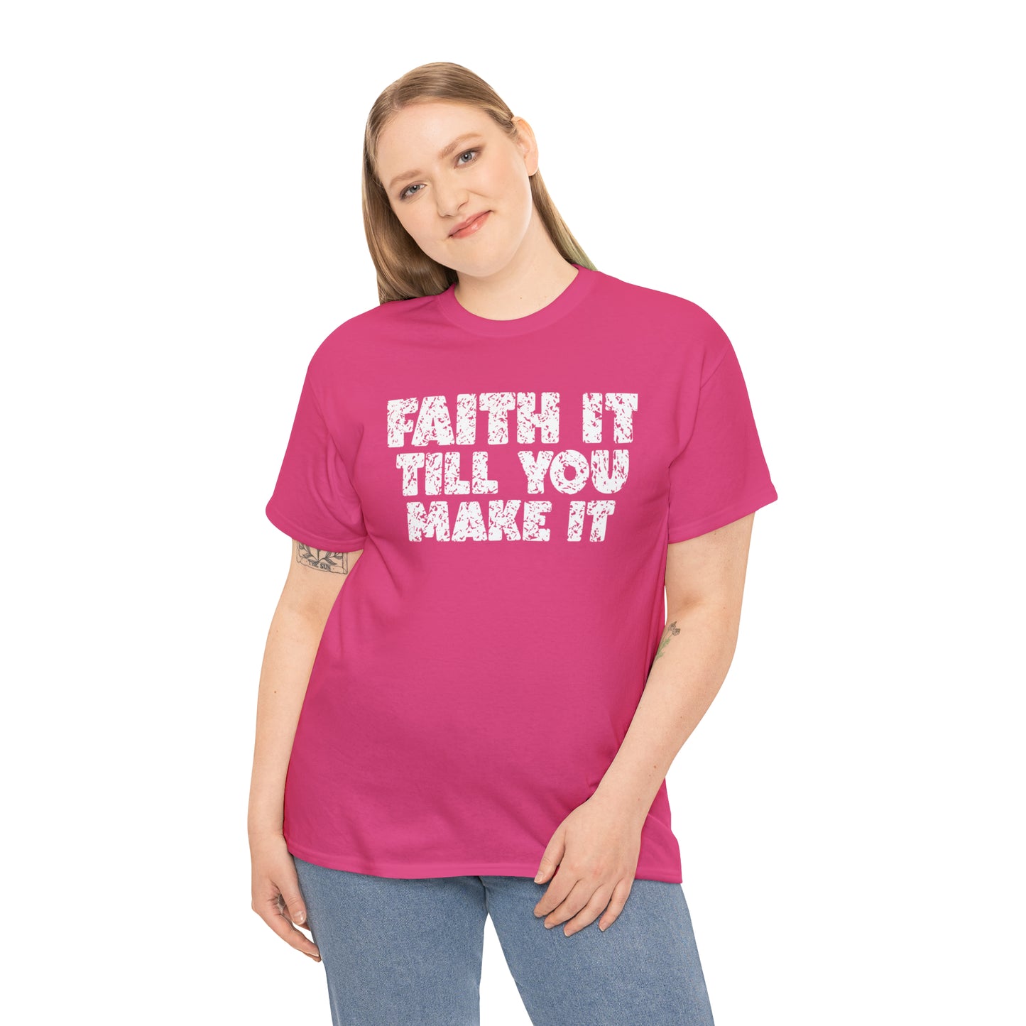 FAITH IT TILL YOU MAKE IT - DRK TEE