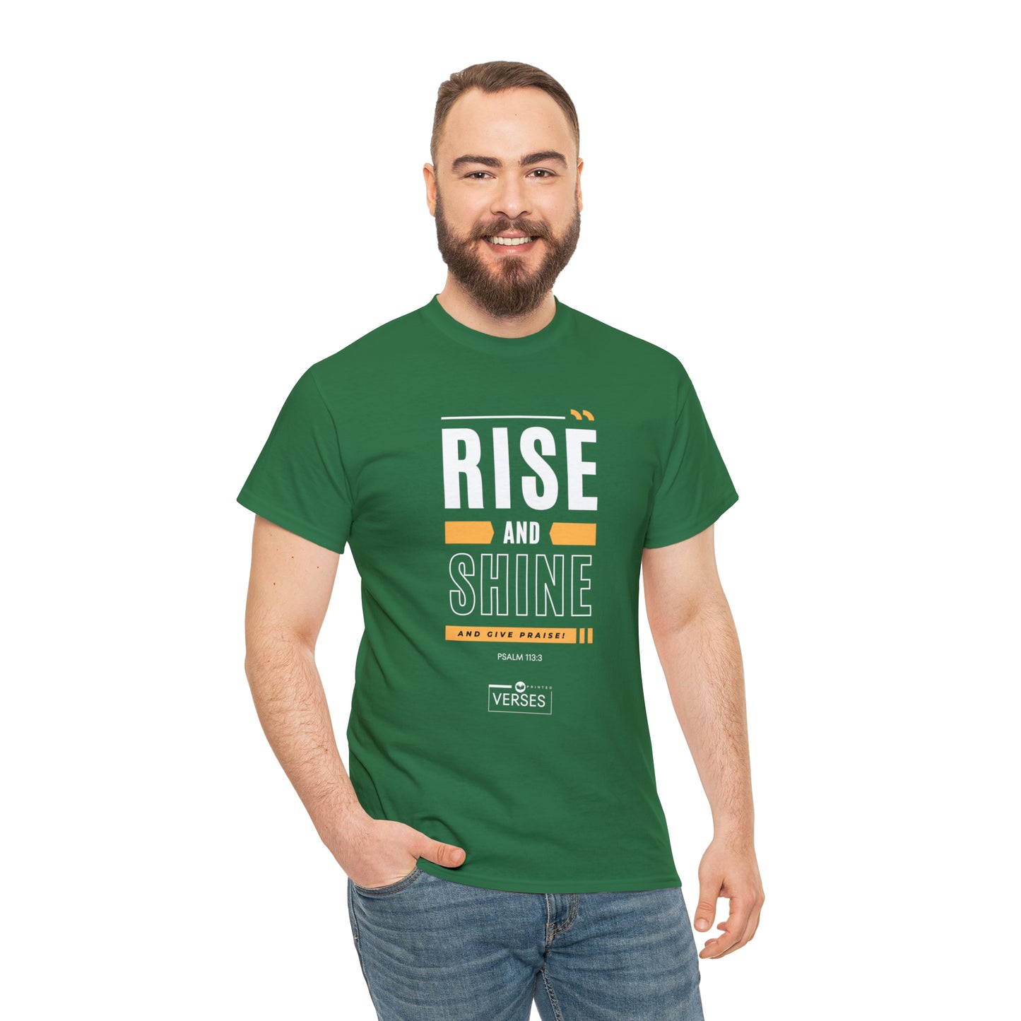 RISE AND SHINE AND GIVE PRAISE - DRK TEE