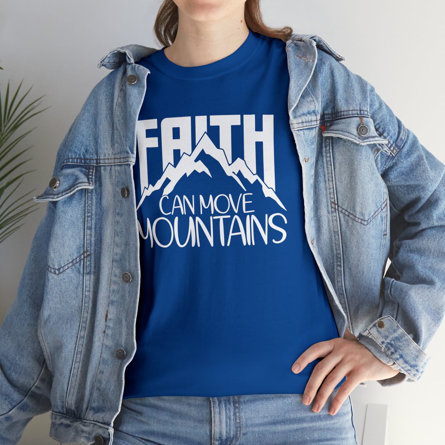 FAITH CAN MOVE MOUNTAINS - DRK TEE