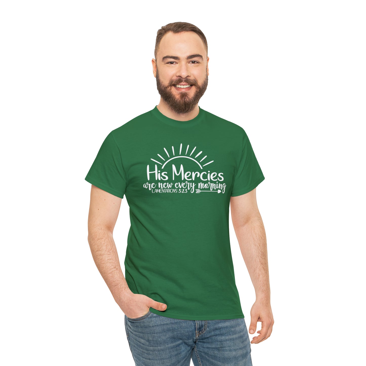 HIS MERCIES ARE NEW EVERY MORNING - DRK TEE