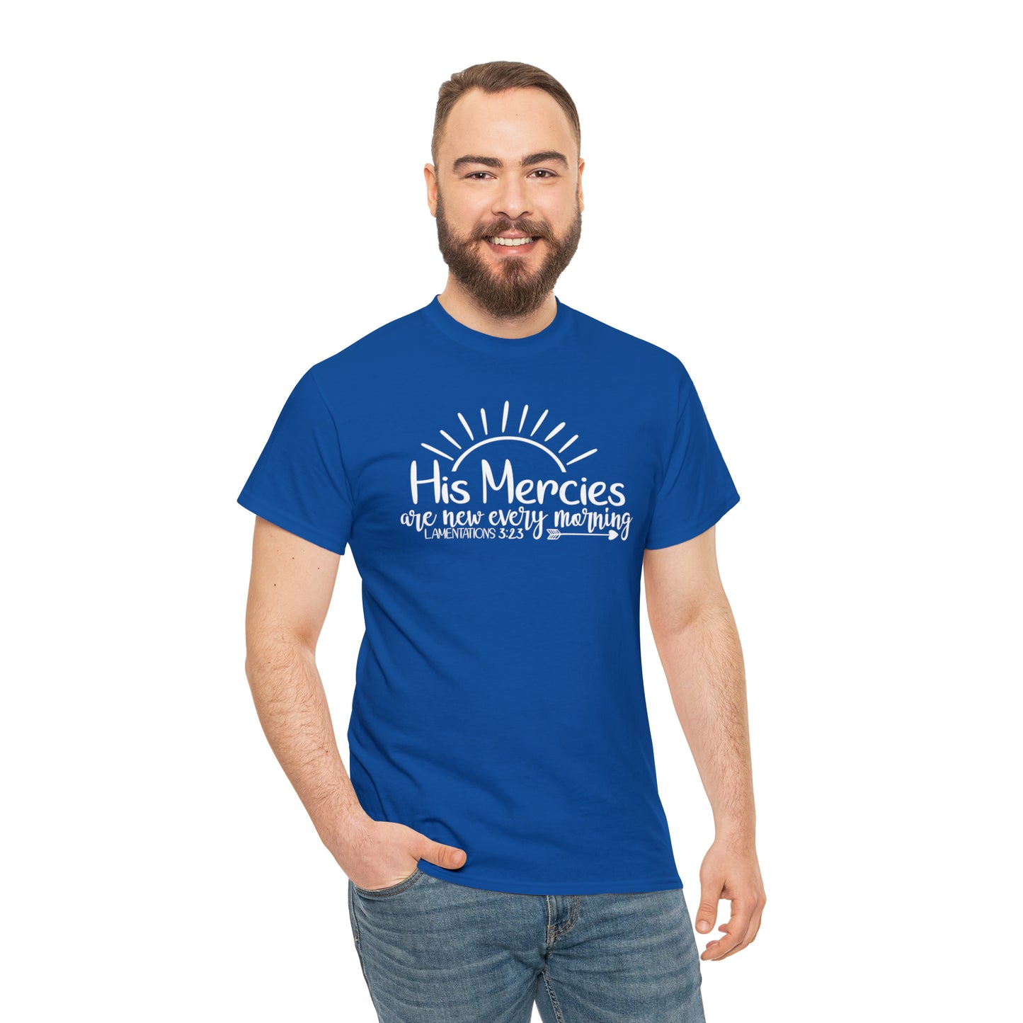 HIS MERCIES ARE NEW EVERY MORNING - DRK TEE