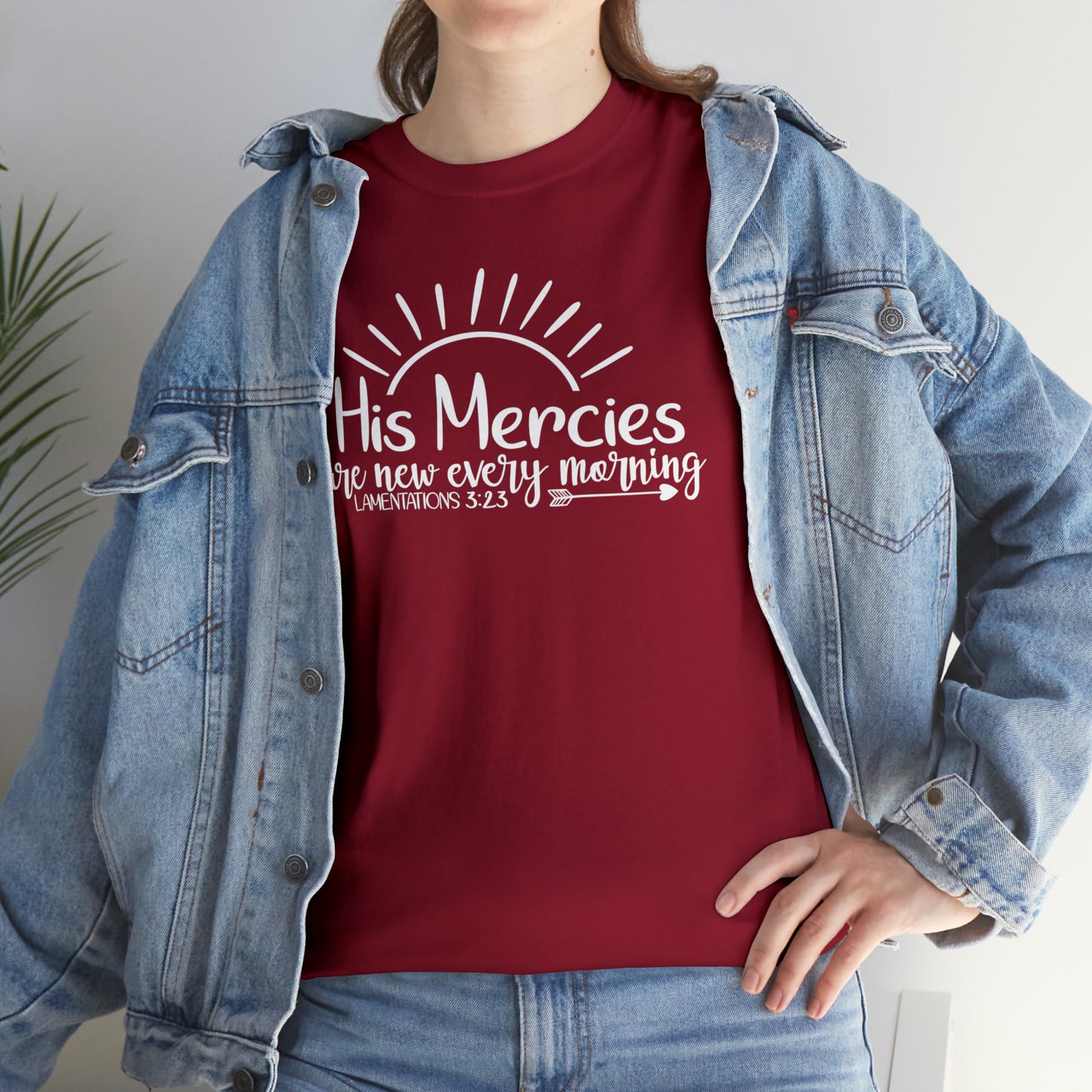 HIS MERCIES ARE NEW EVERY MORNING - DRK TEE