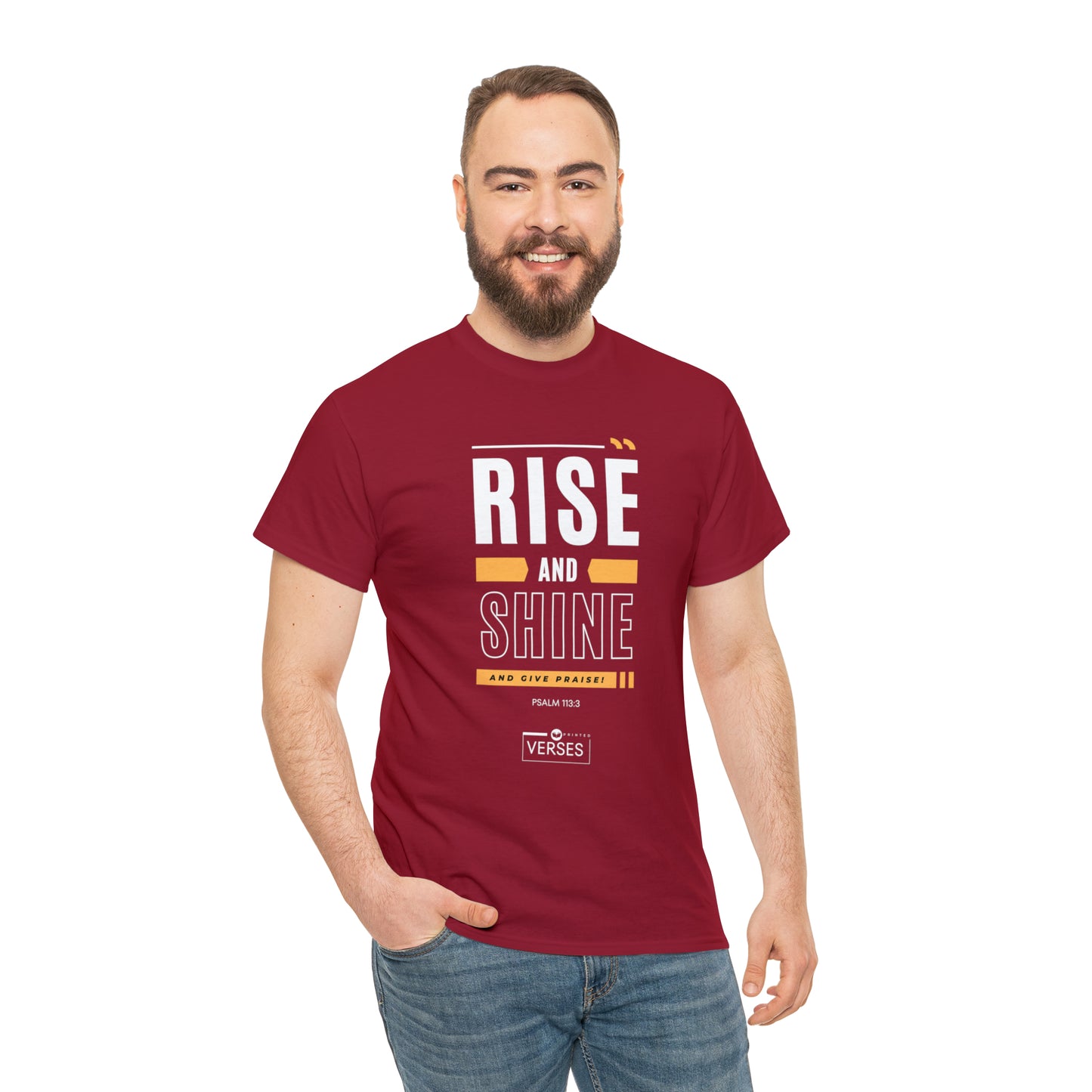RISE AND SHINE AND GIVE PRAISE - DRK TEE
