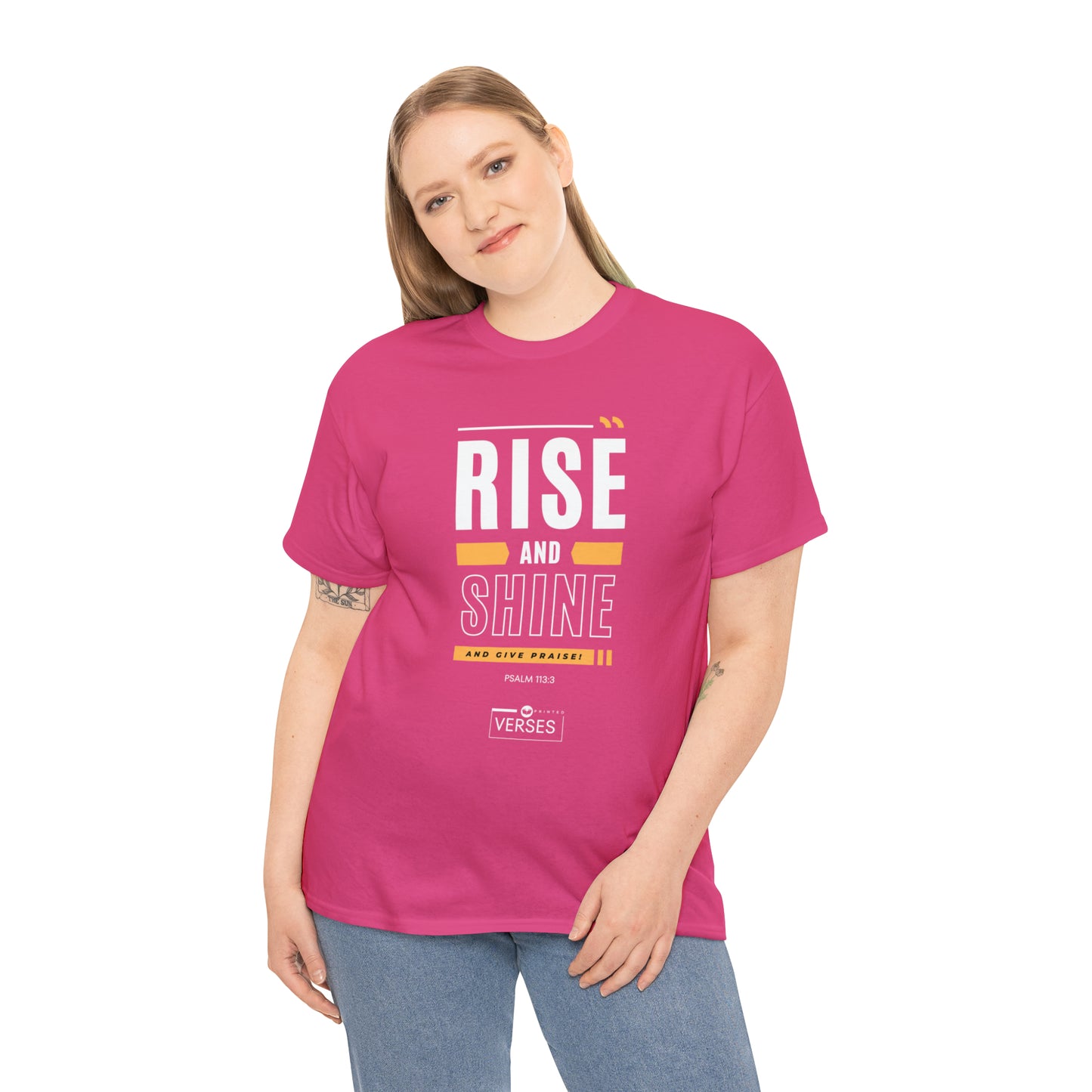 RISE AND SHINE AND GIVE PRAISE - DRK TEE