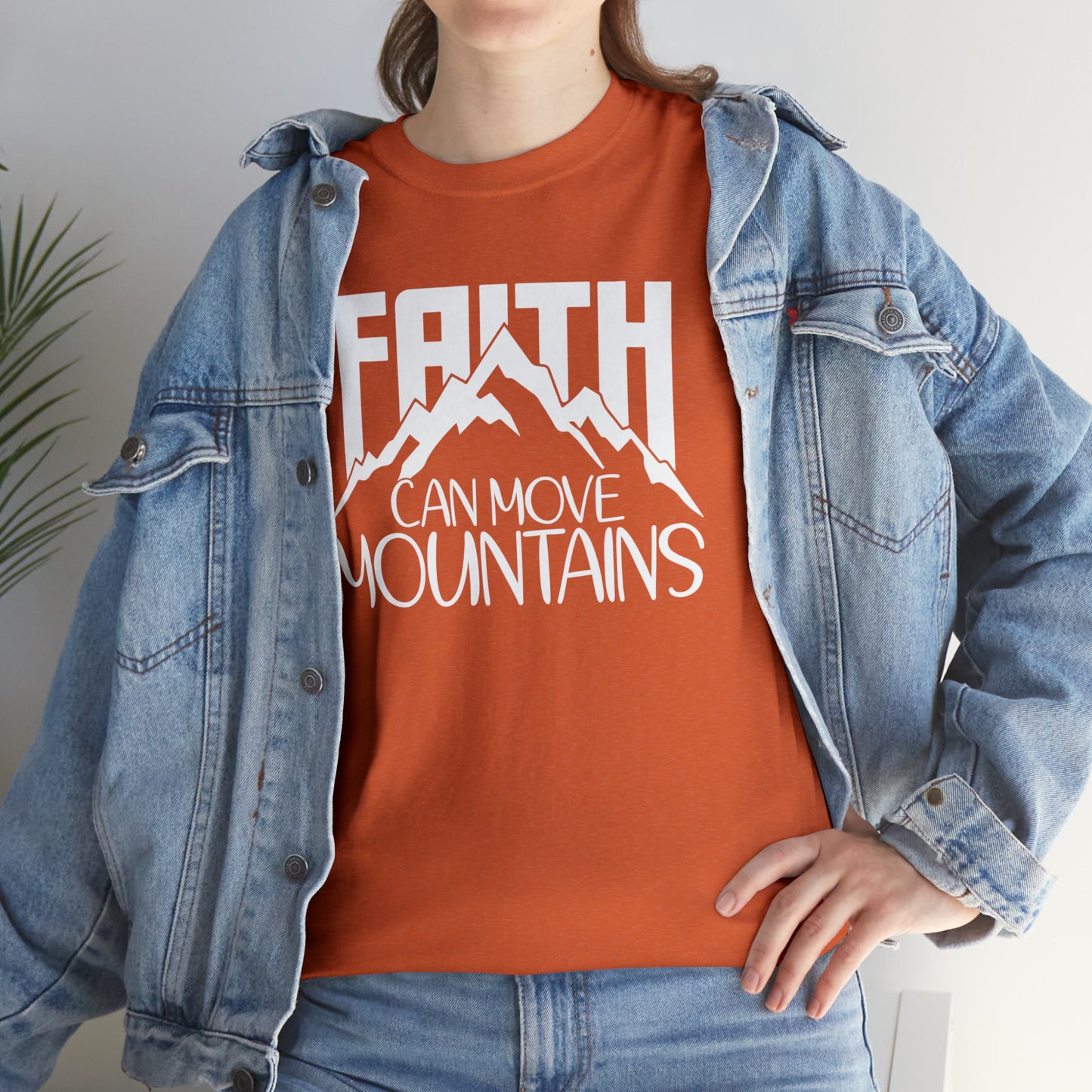 FAITH CAN MOVE MOUNTAINS - DRK TEE