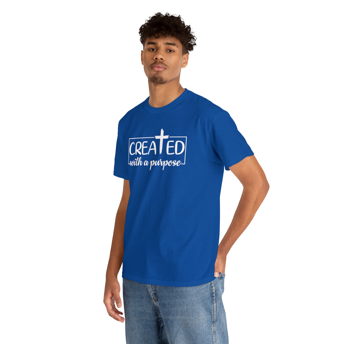 CREATED WITH PURPOSE - DRK TEE