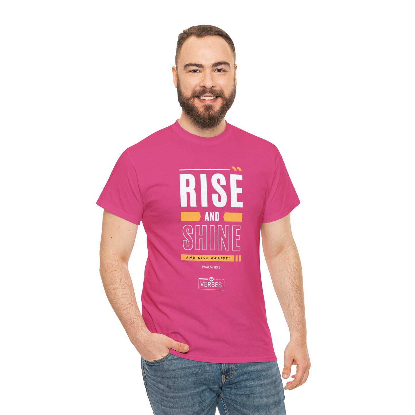 RISE AND SHINE AND GIVE PRAISE - DRK TEE