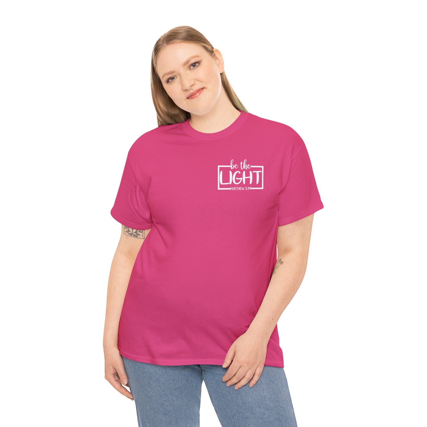 BE THE LIGHT BADGE - DRK TEE
