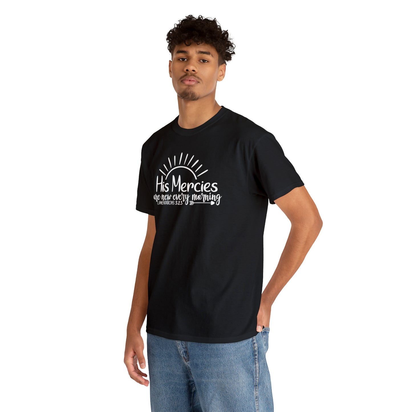 HIS MERCIES ARE NEW EVERY MORNING - DRK TEE