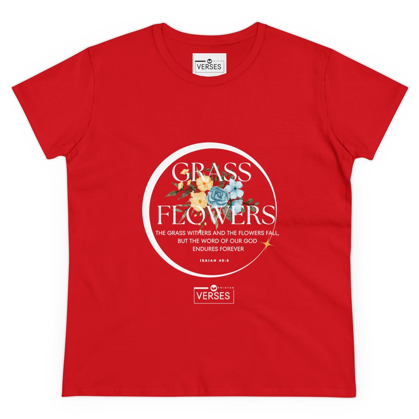 GRASS AND FLOWERS - LADIES DRK TEE
