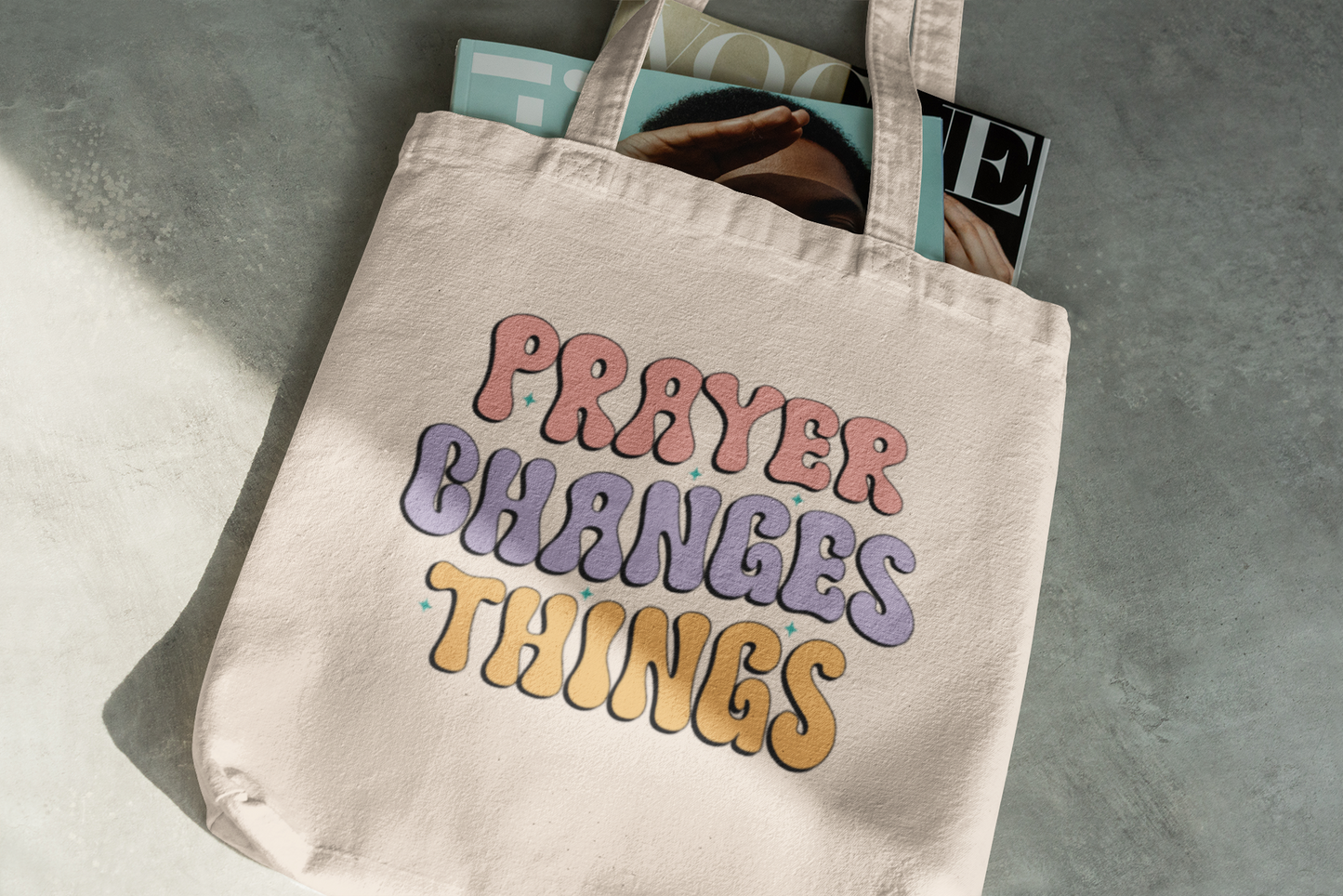 PRAYER CHANGES THINGs - PROMISEKEEPER TOTES