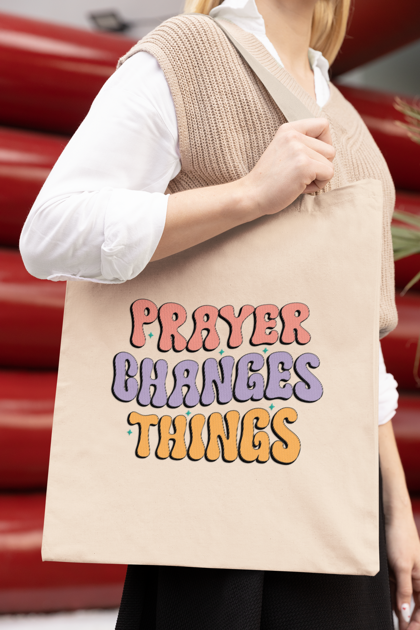 PRAYER CHANGES THINGs - PROMISEKEEPER TOTES