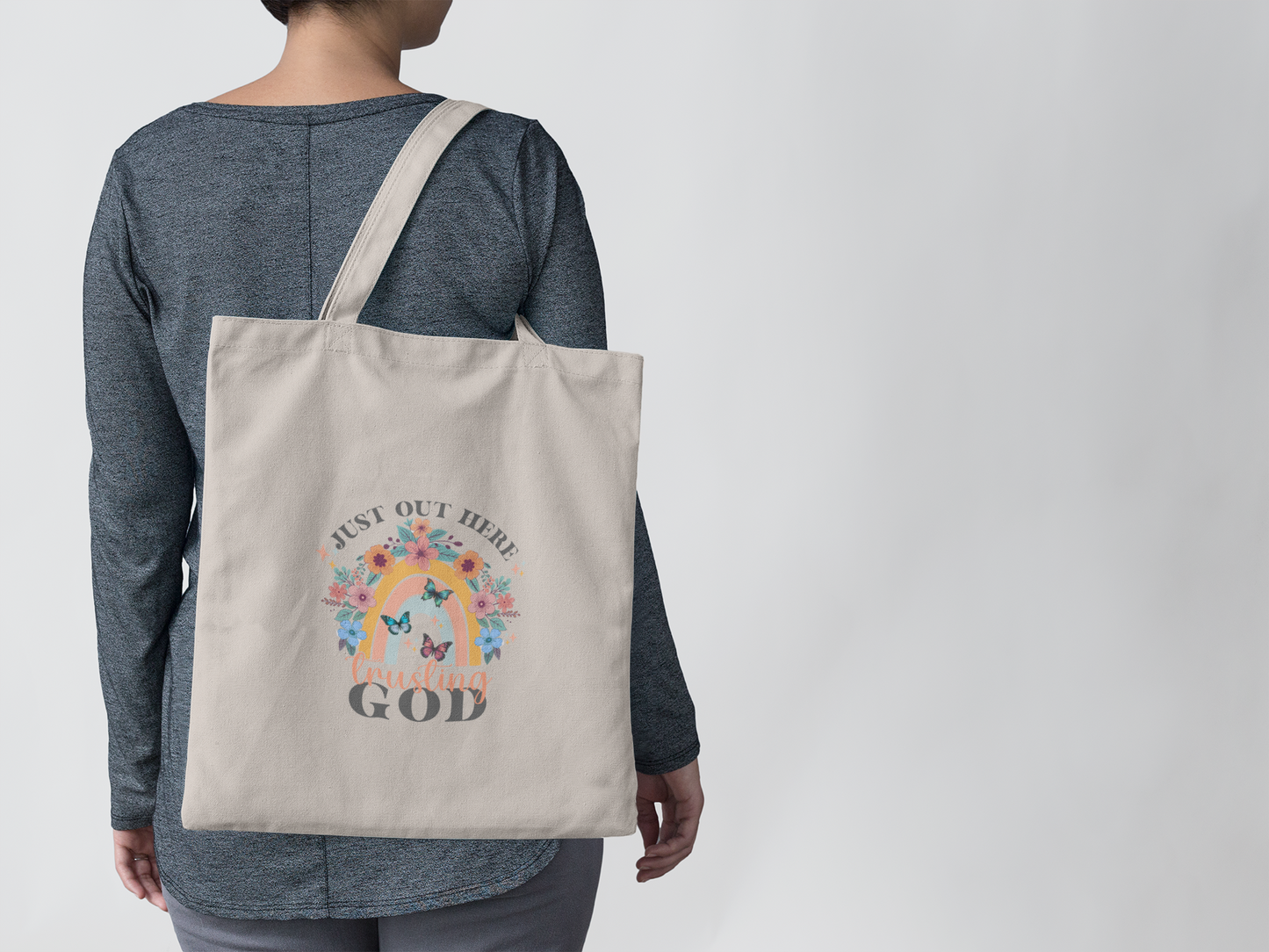 JUST OUT HERE TRUSTING GOD - PROMISEKEEPER TOTES