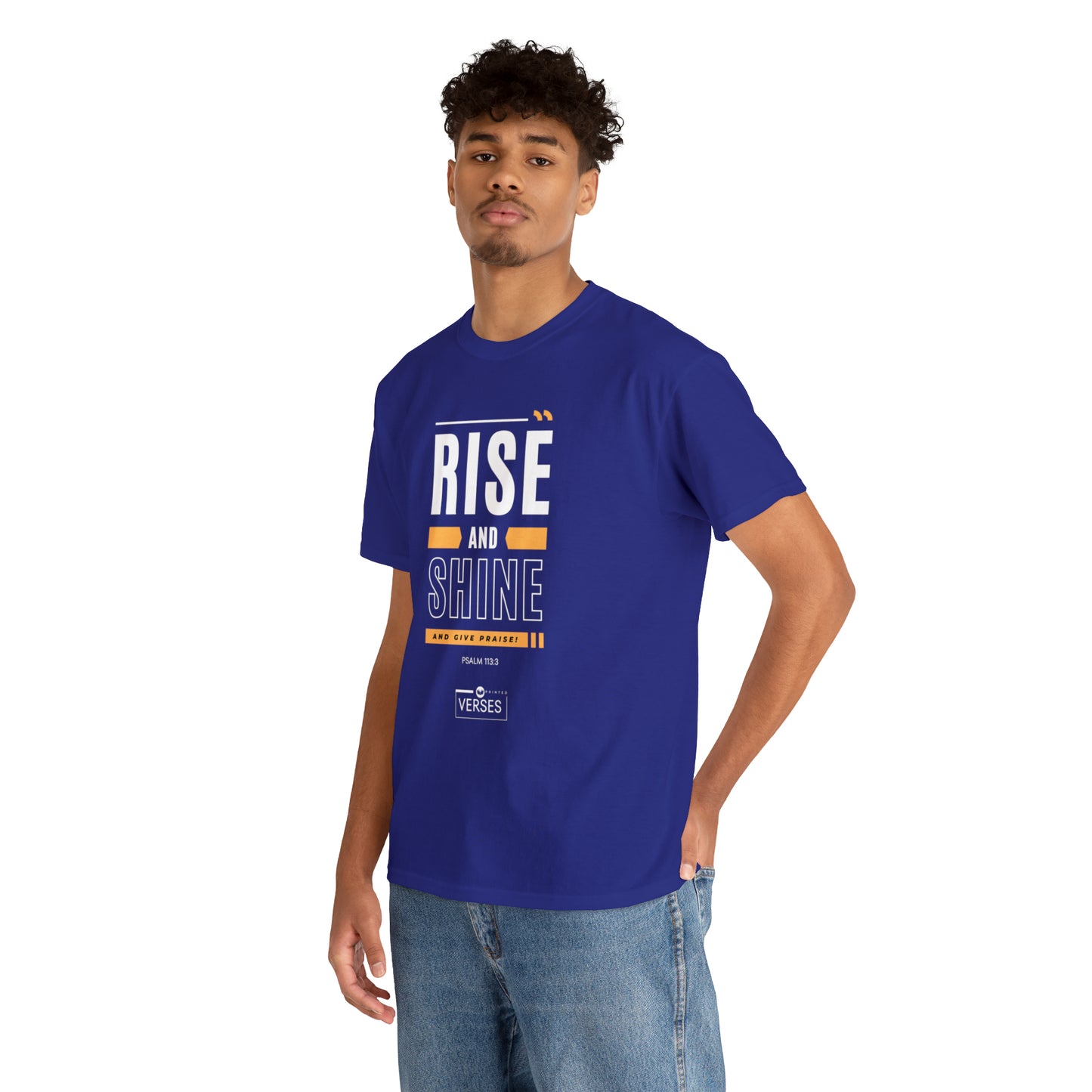 RISE AND SHINE AND GIVE PRAISE - DRK TEE