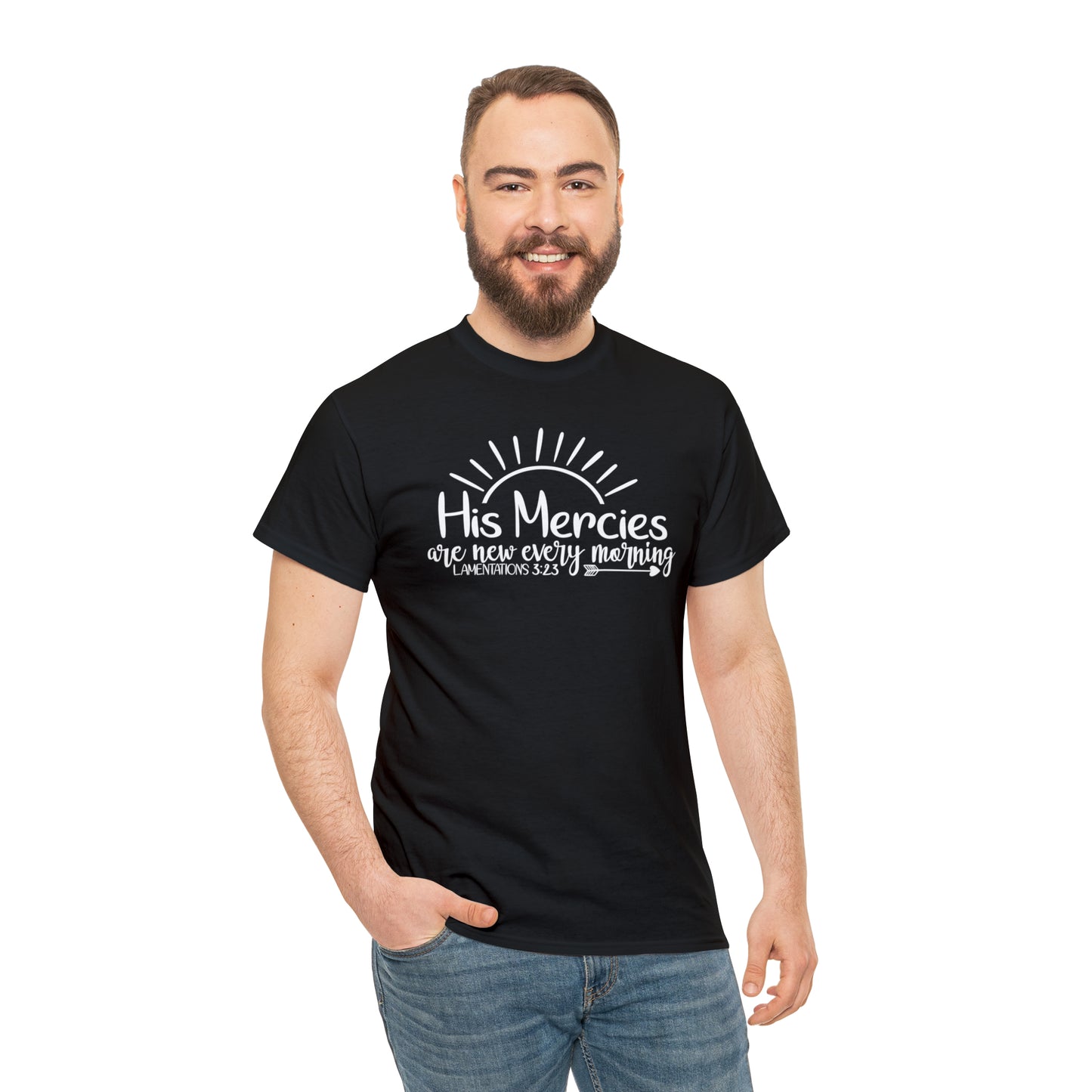 HIS MERCIES ARE NEW EVERY MORNING - DRK TEE
