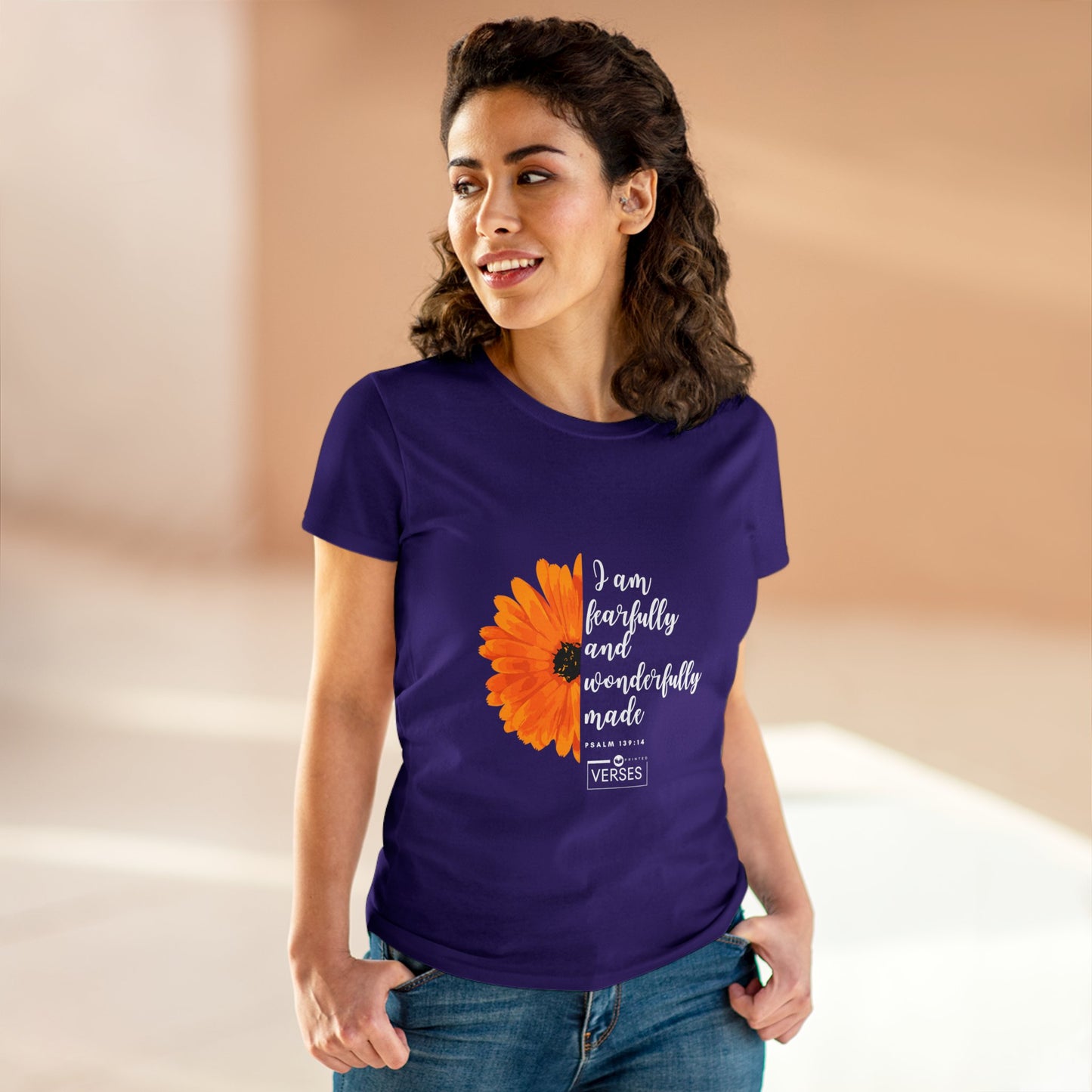 I AM FEARFULLY AND WONDERFULLY MADE - LADIES DRK TEE