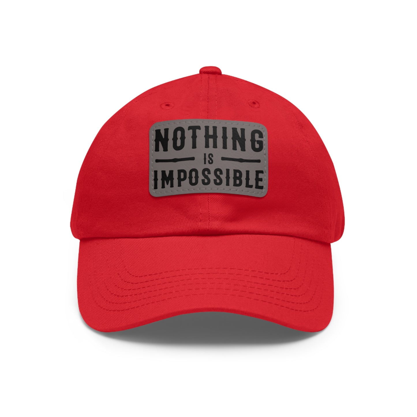 NOTHING IS IMPOSSIBLE - LEATHER PATCH CAP