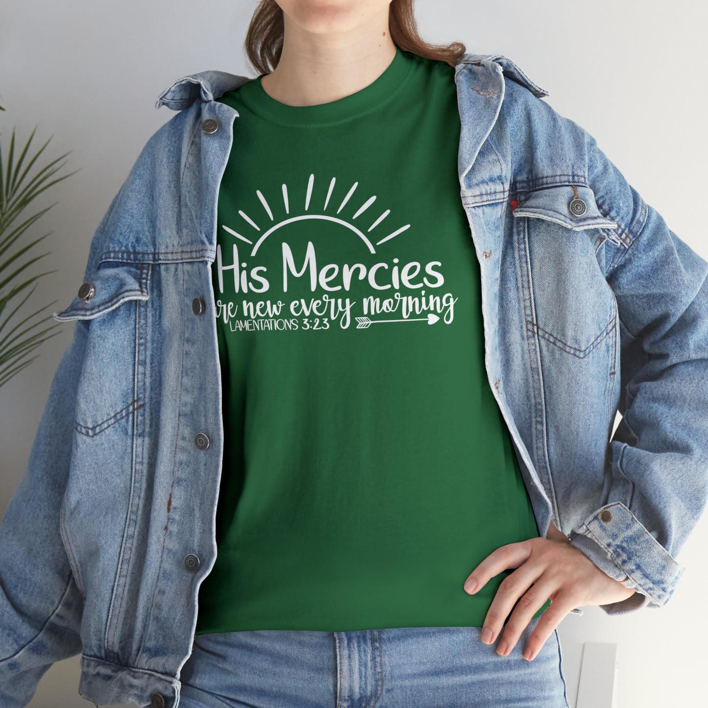 HIS MERCIES ARE NEW EVERY MORNING - DRK TEE